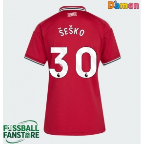 Manchester United Benjamin Sesko #30 Replik Heimtrikot Damen 2026-27 Kurzarm